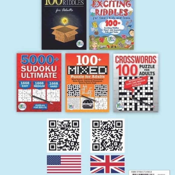 Activity Book for Kids: 10 Types of Puzzles in 1 Book. 100+ Puzzles for Fun - Picture 2 of 2